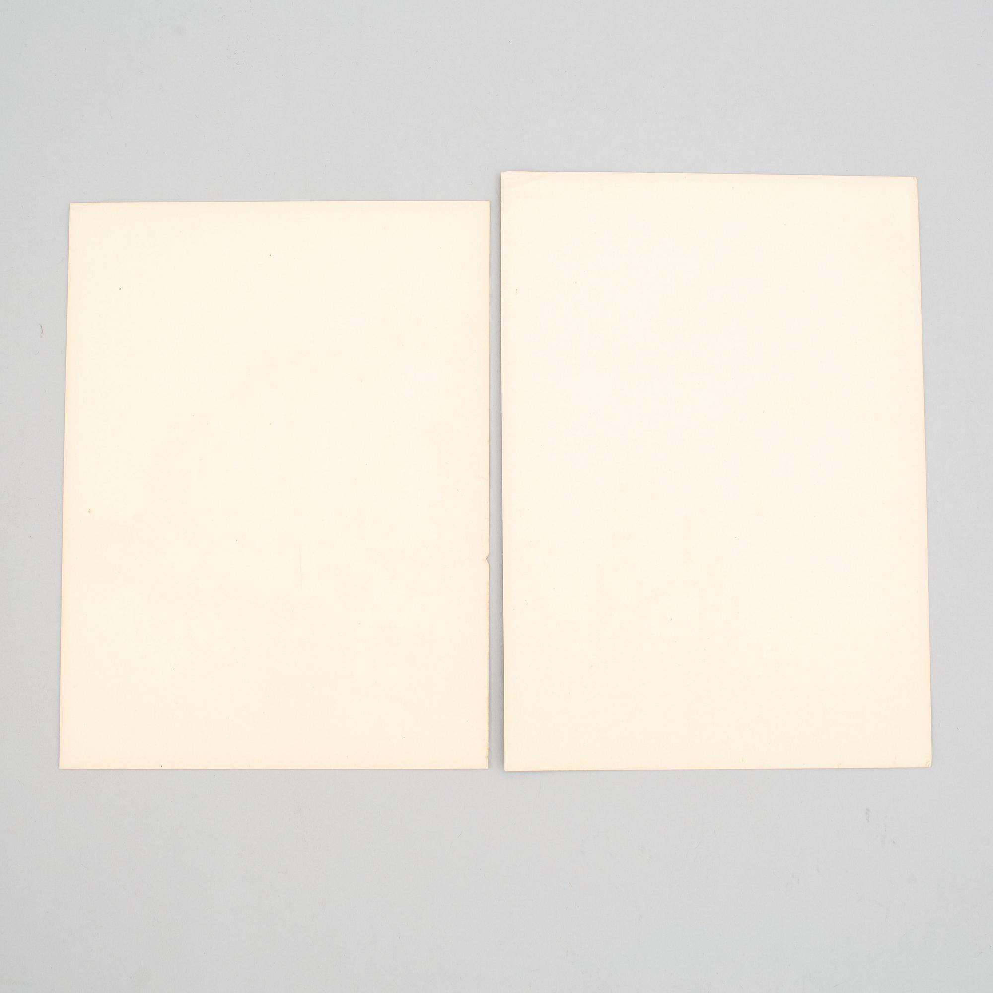 HENRY B. GOODWIN, Two photo gravures from the book Vårt vackra Stockholm signed in the negative.