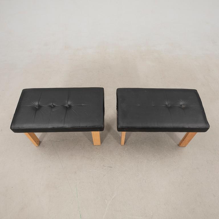 Benches 1 pair, late 20th century.