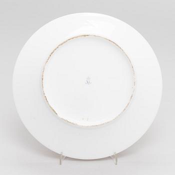 A porcelain plate, Imperial Porcelain Factory, Saint Petersburg, period Nicholas I (1825-55).