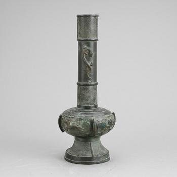 VAS, patinerad brons, Japan, 1800-tal.