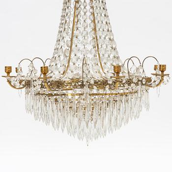 Ljuskrona, empirestil, 1900-talets mitt.