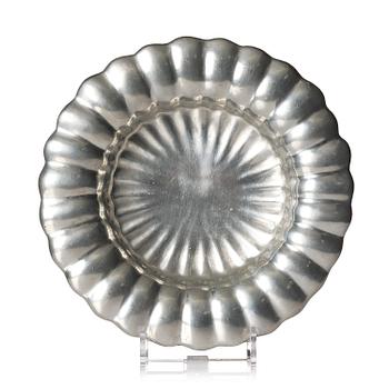 217. Estrid Ericson, a pewter dish model "A 28", Svenskt Tenn, Stockholm, 1948.