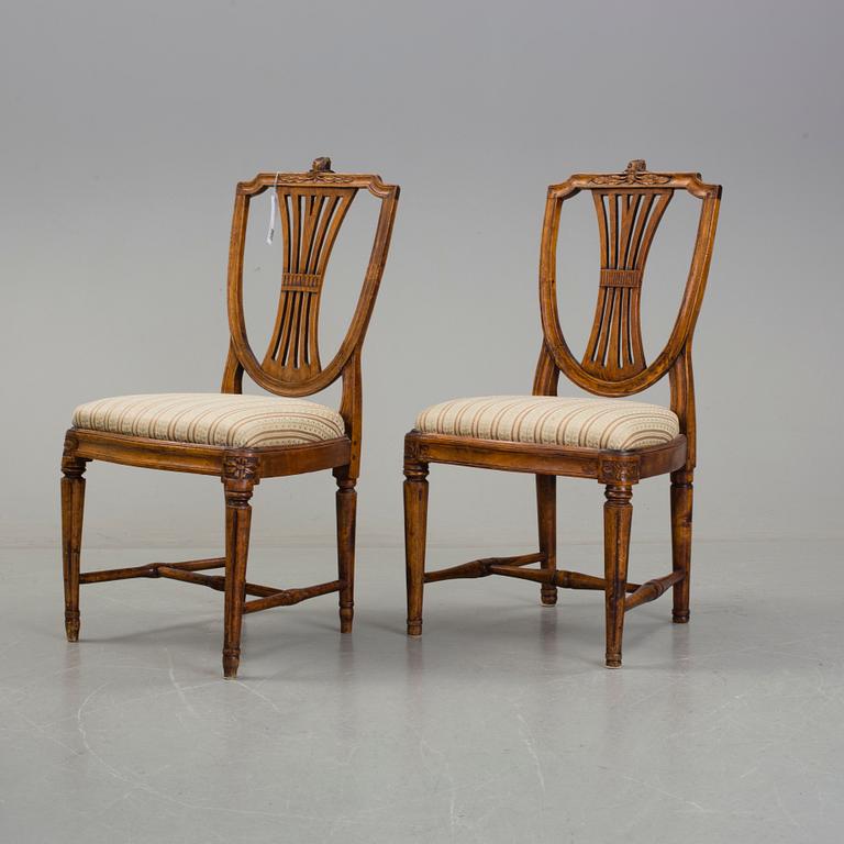 STOLAR, ett par, gustavianska, 1700-tal.