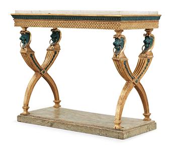 462. A late Gustavian early 19th century console table.