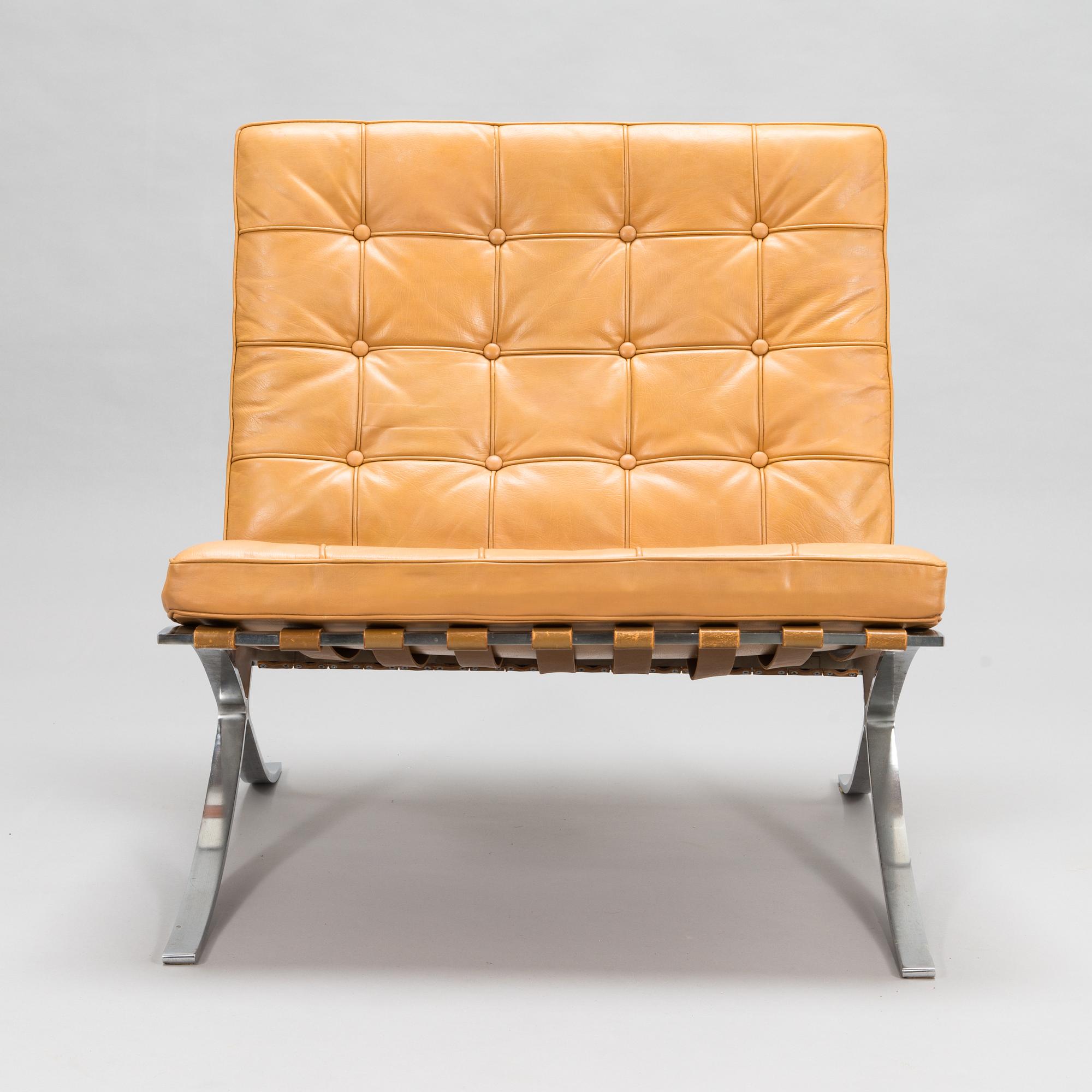 Ludwig Mies van der Rohe, a 'Barcelona' chair for Knoll.