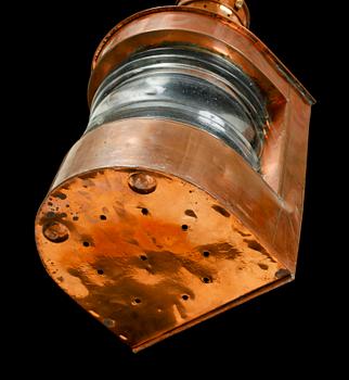 SKEPPSLANTERNA, koppar, 1900-tal.