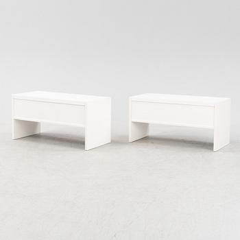 A pair 'Avanti' bedside tables by Antonio Gioia, 1980's.