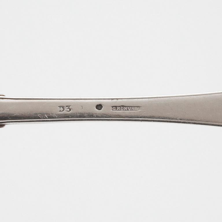 RAGUSKED, silver, Johan Petter Grönvall, Stockholm, 1810. Vikt ca 104g.