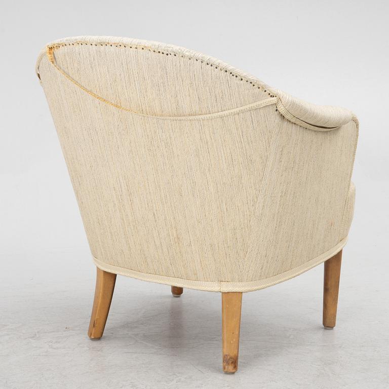 Carl Malmsten, a "Lillpaddan" armchair, Sweden, mid20th century.