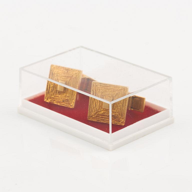Björn Weckström, cufflinks, a pair, "Ruta", 18K gold.