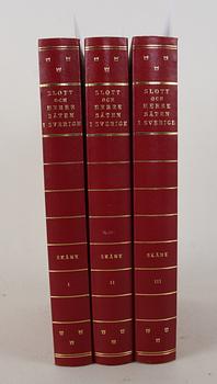BOK, 3 vol. "Slott och herresäten i Sverige" Allhems förlag.