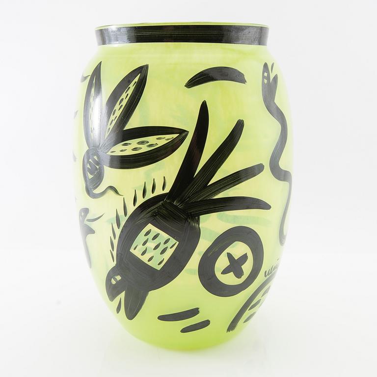 Ulrica Hydman-Vallien, vas "Caramba Lime" Kosta Boda.
