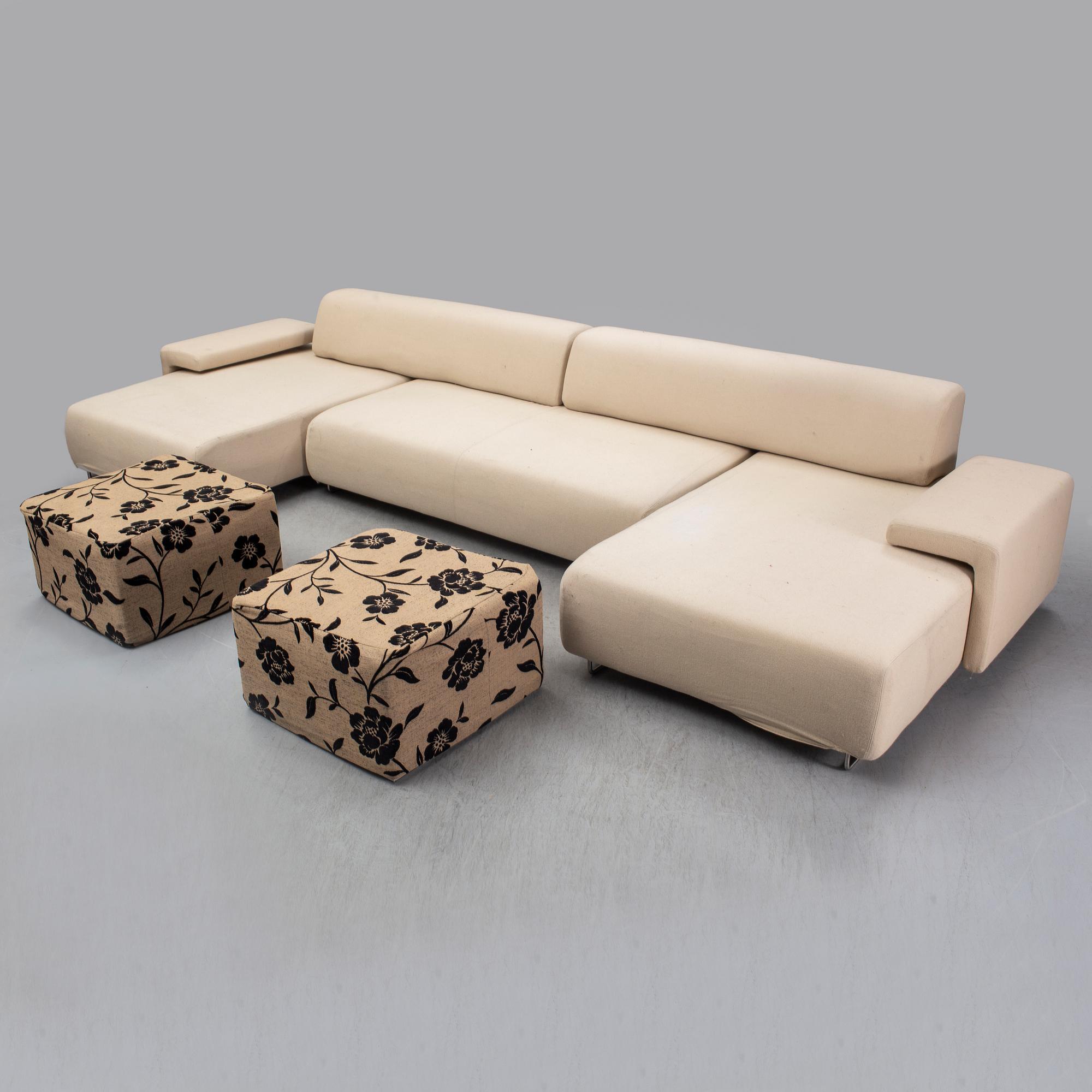 a 'Lowland' sofa by Patricia Urquiola for Moroso, Italy.