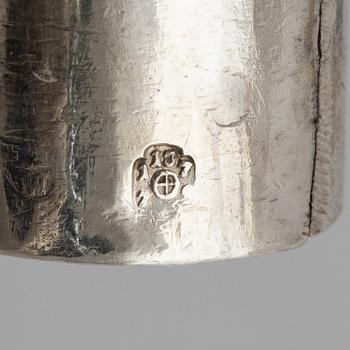 Kungliga kandelabrar, ett par, för två ljus, silver, Österrike, lgnaz Joseph Würth, Wien 1779, Louis XVI.