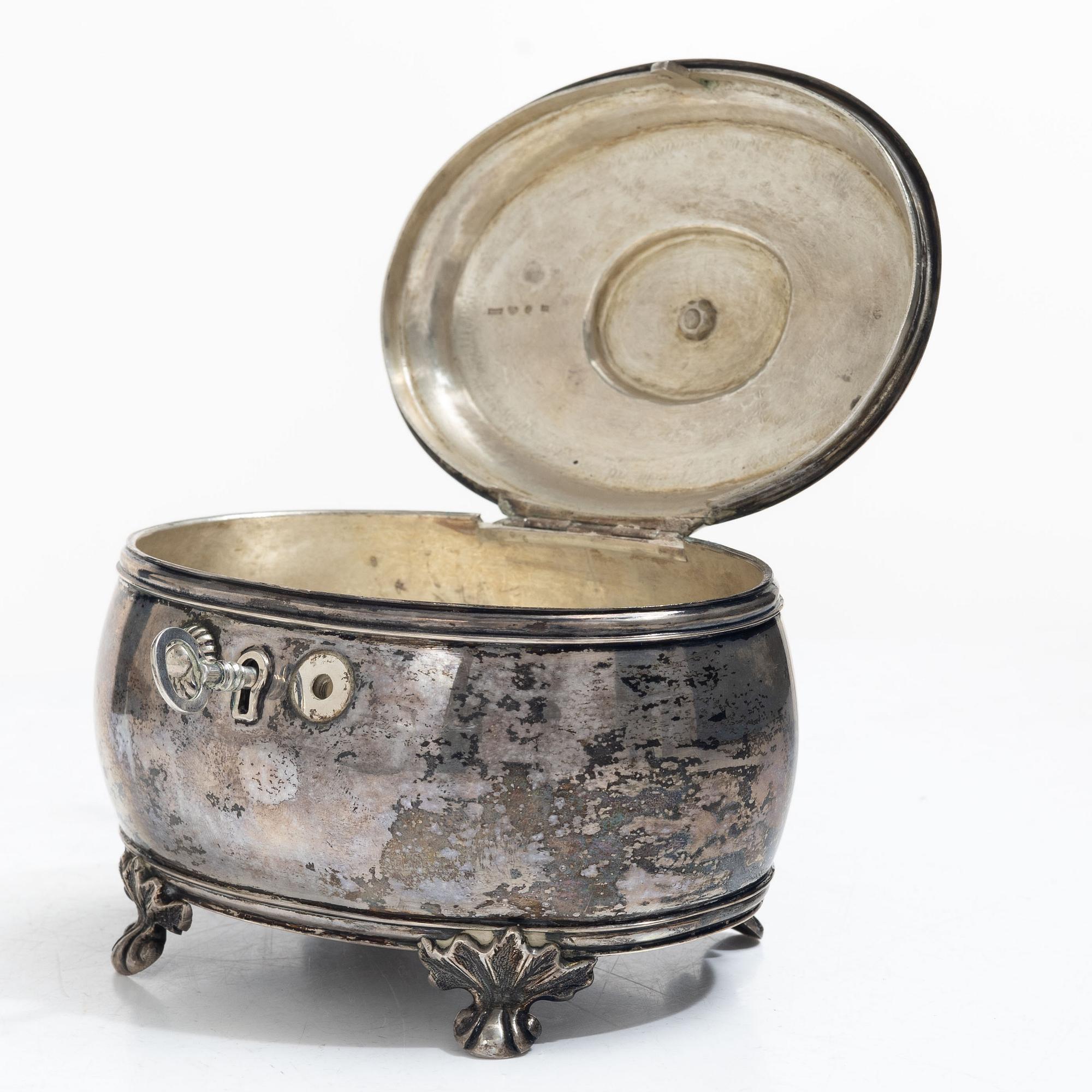 C. Widström, a silver Rococo style casket, Visby 1903.