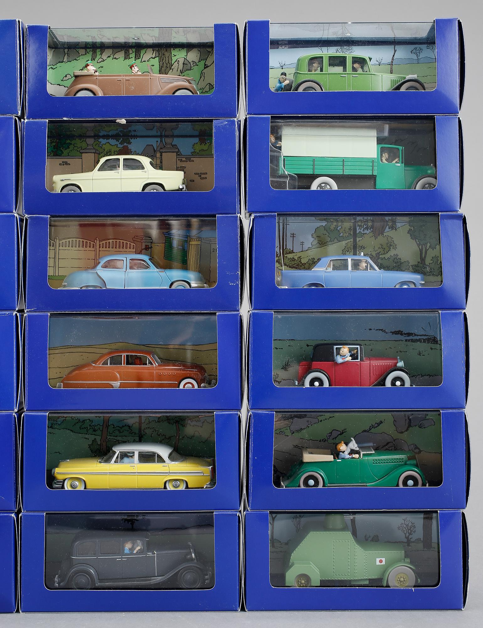 LEKSAKSBILAR, 24 st, Tintin, Hergé-Moulinsart, 2000-tal.