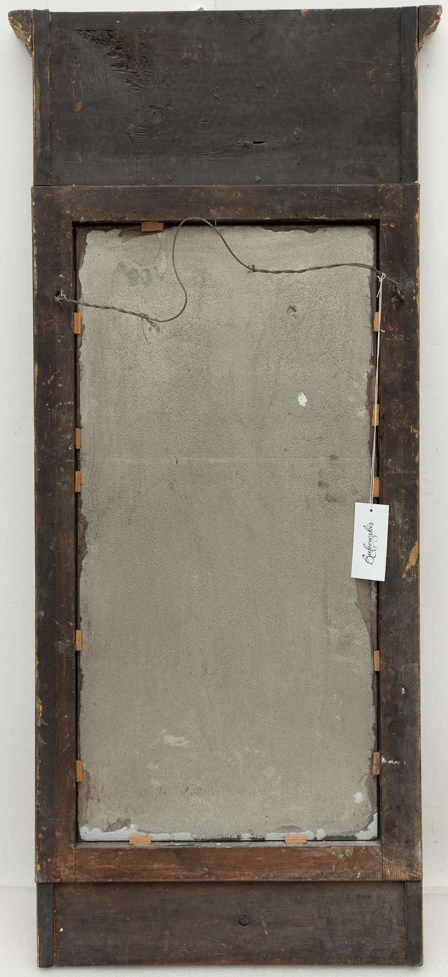 Mirror, late Gustavian, late 18th century.