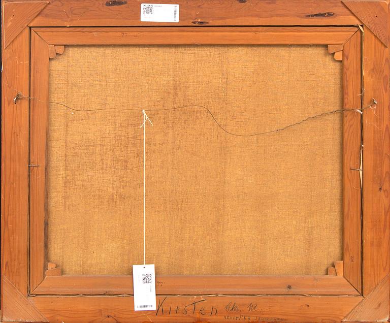 Peder Knudsen, a signed oil on canvas.