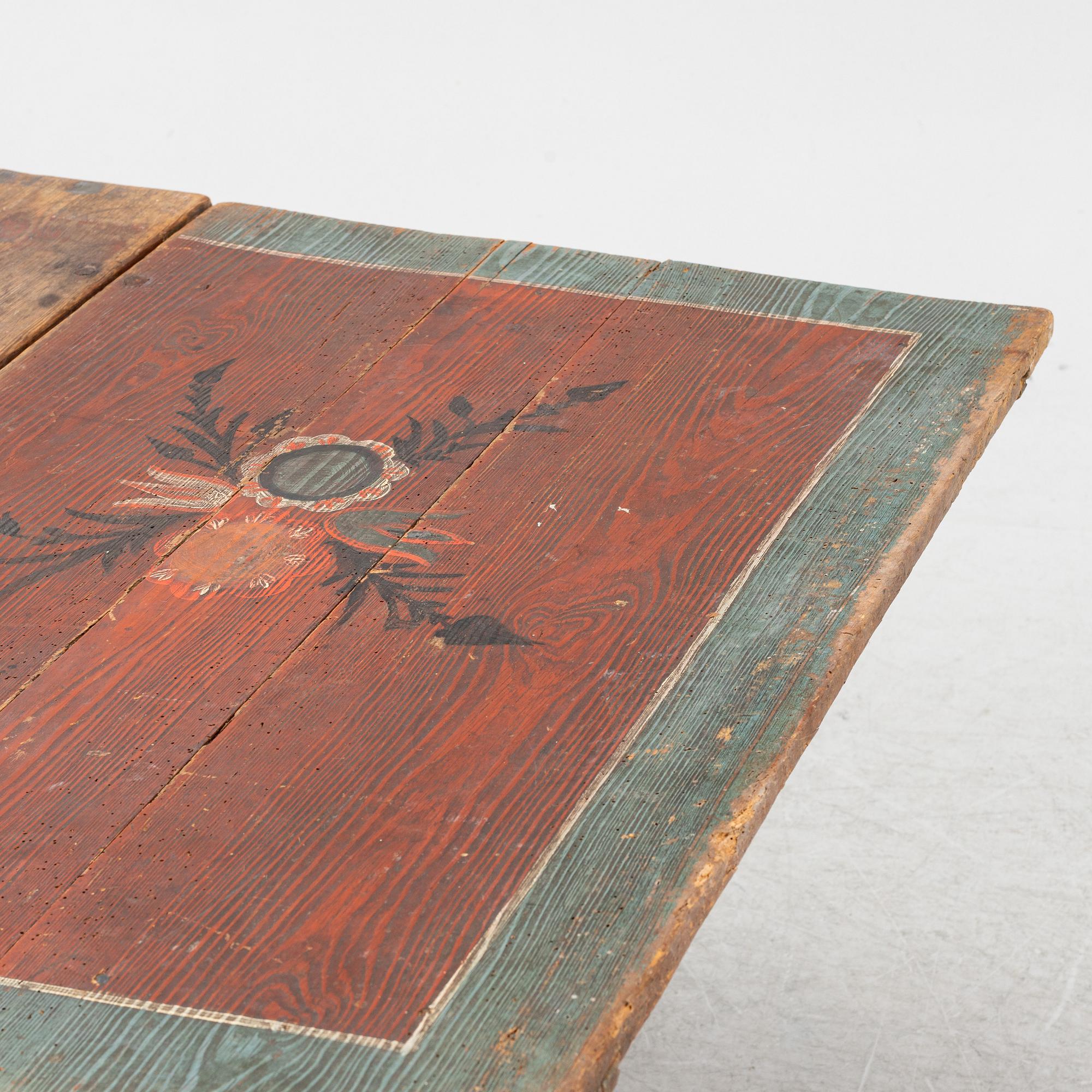 Slagbord, allmoge, troligen Hälsingland, 1700/1800-tal.