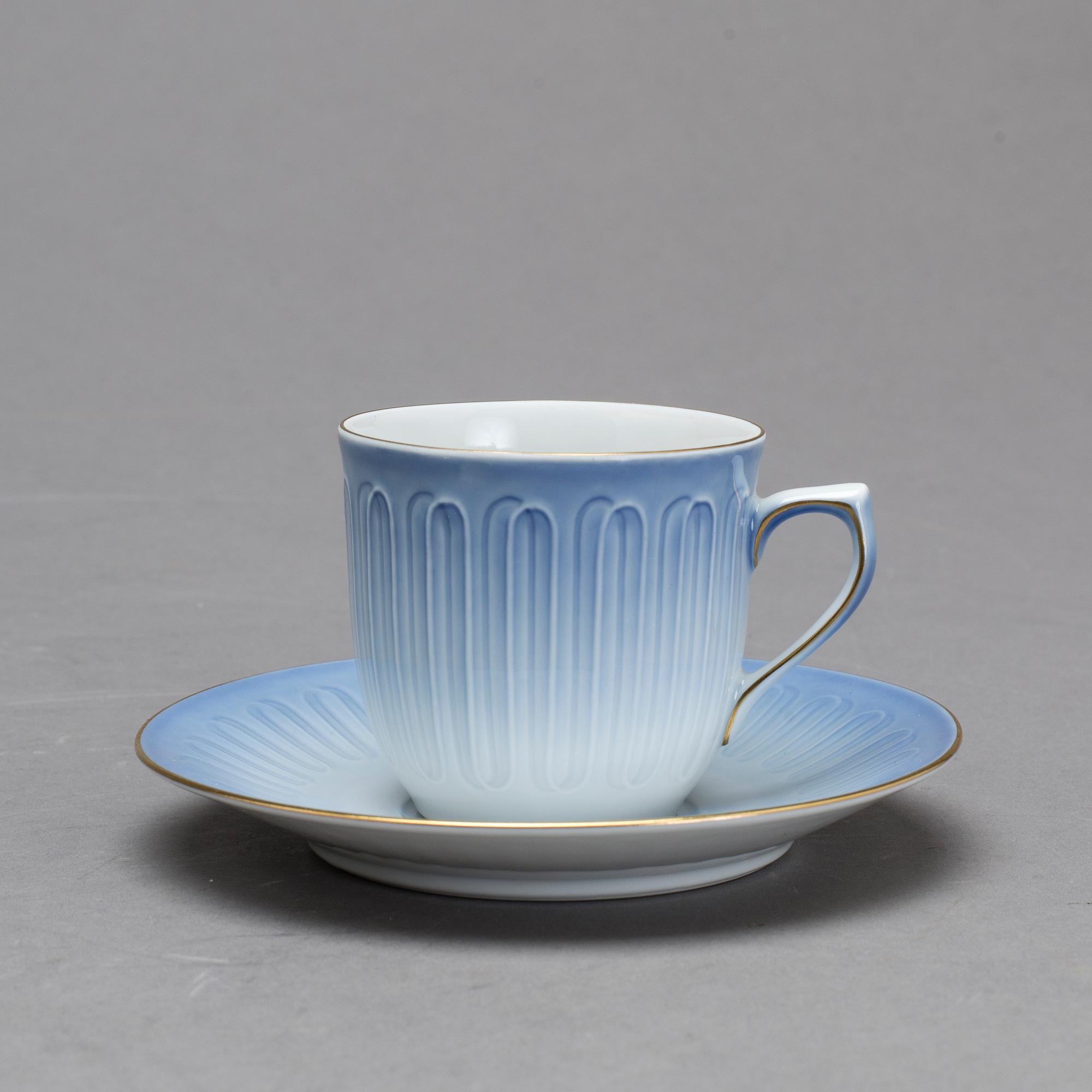 KAFFESERVIS, 29 delar, porslin, "Ballerina", B&G/Royal Copenhagen, Danmark.