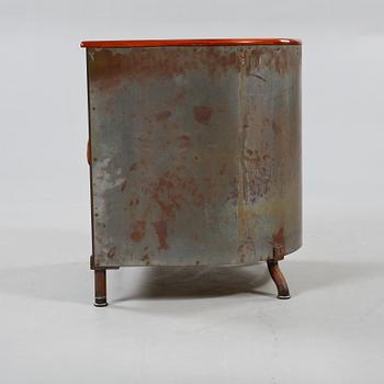 FÅTÖLJ "Järn-/moccafåtöljen", Mats Theselius, Källemo, formgiven 1994.