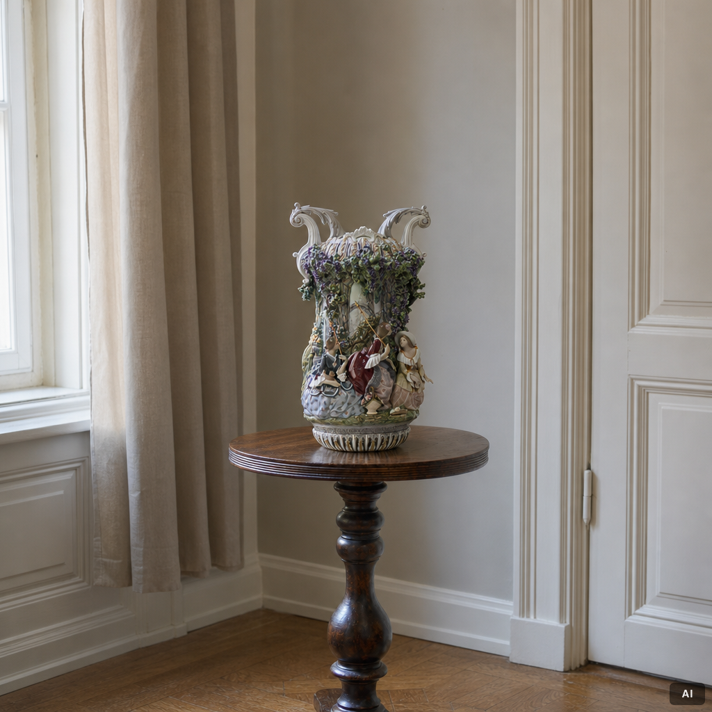 Lladró, "Ladies from Aranjuez vase", vas, Spanien.