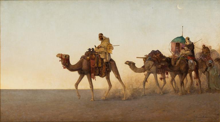 HENRIC ANKARCRONA, signed. Oil on canvas.