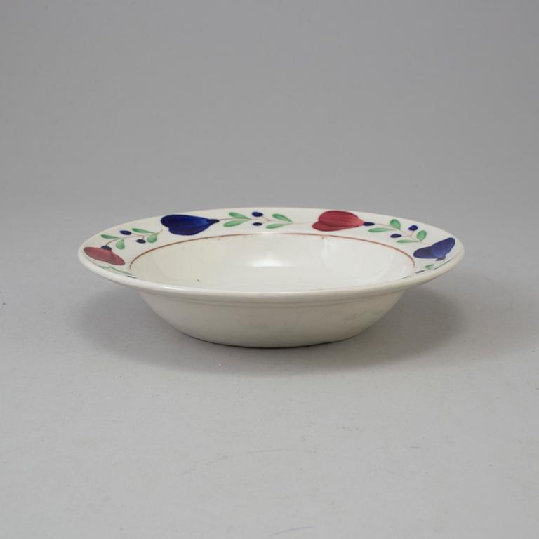 MATSERVIS, "Allmoge", 61 delar, porslin, Gustavsberg, tidigt 1900-tal.