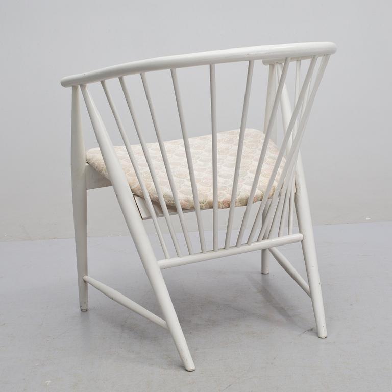 KARMSTOL, "Solfjädern", Sonna Rosén, Nässjö Stolfabrik, formgiven 1948.