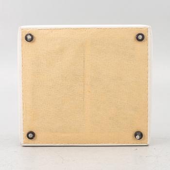 Pouf, "Rosso Ottoman Linen Look", Layered.