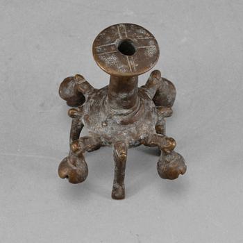 SNUS-/PARFYMFLASKA, brons, troligen Persien, 1800-/1900-tal.