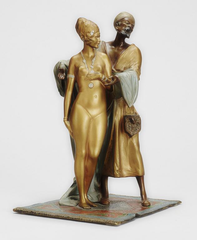 A Bruno Zack bronze figure, Argentor, Austria, circa 1910.