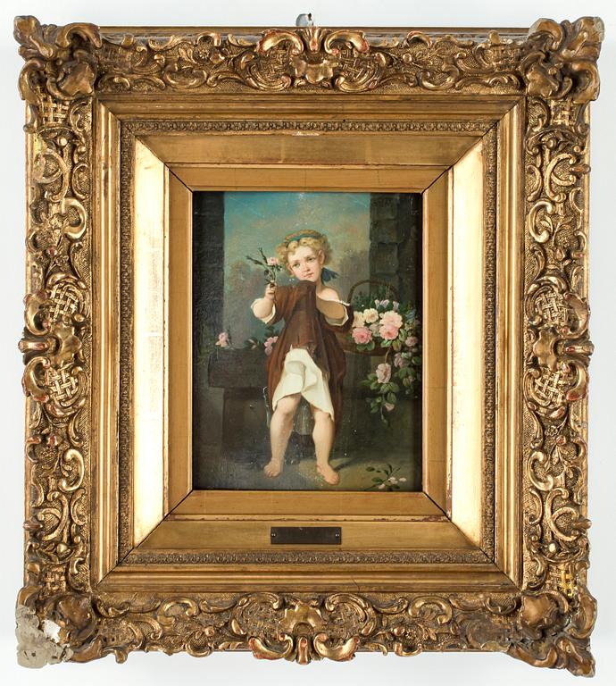 JÓZSEF BORSOS, olja på pannå, signerad.