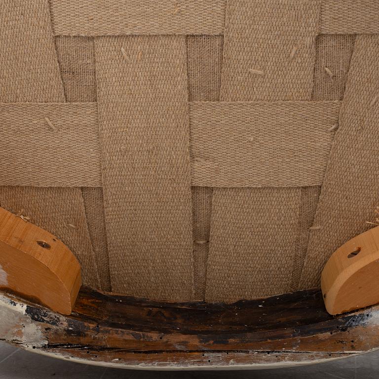 Johannes Andersson, karmstolar, ett par, sengustavianska, Lindome, omkring 1800.