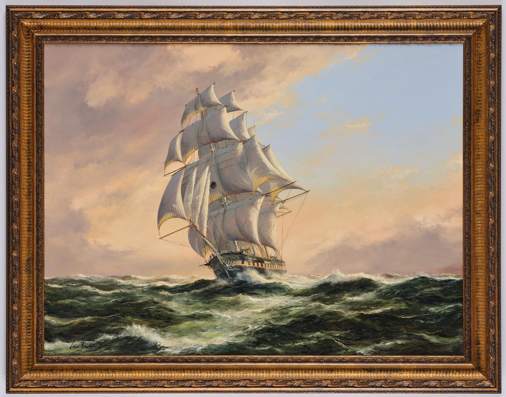 John Bentham Dinsdale, "Oxford" of the Black Ball Packet Line.