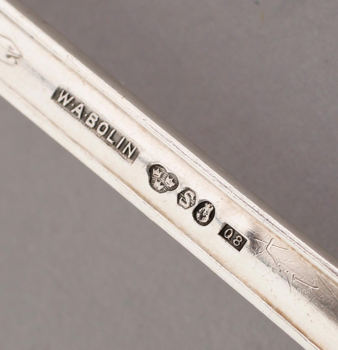 BESTICK, 36 delar, silver, WA Bolin, Stockholm 1940. Total vikt med stålblad ca 2720 gram.