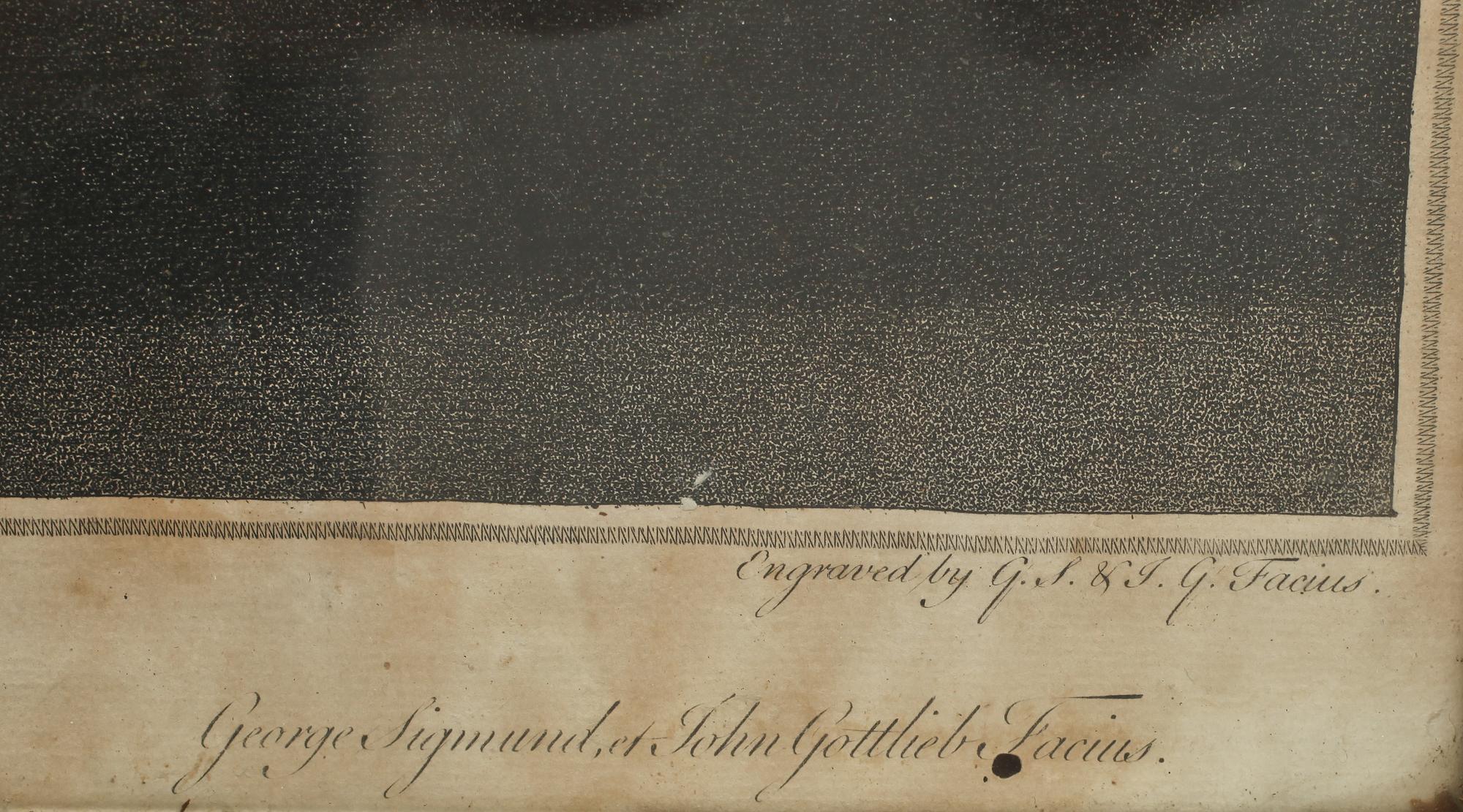 GEORG S. & JOHANN G FACIUS, gravyr, 1779.