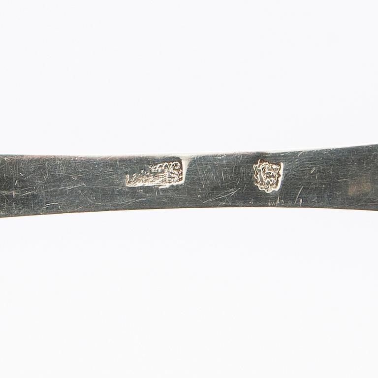 Spoons, 6 pieces, silver, 18th-19th century.