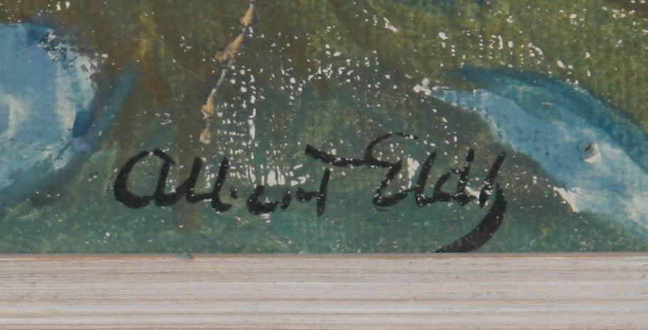 ELDH, ALBERT. Gouache, sign.