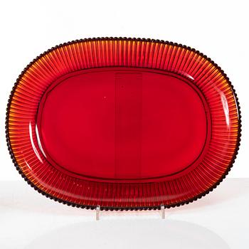 Arthur Percy, a 'Swedish Modern' glass service, "Reffla", Gullaskruf, the model designed in 1952 (110 pieces).