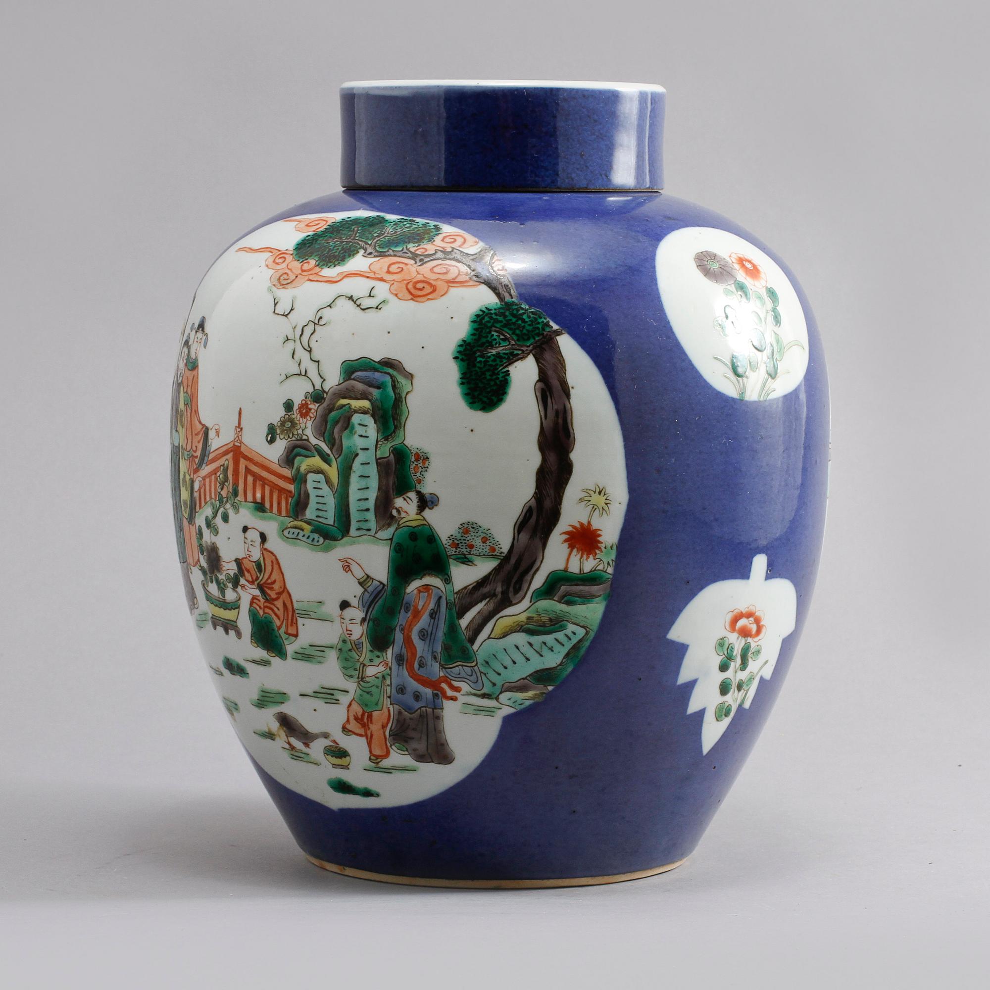 LOCKURNA, porslin, Kina, 1800-tal.