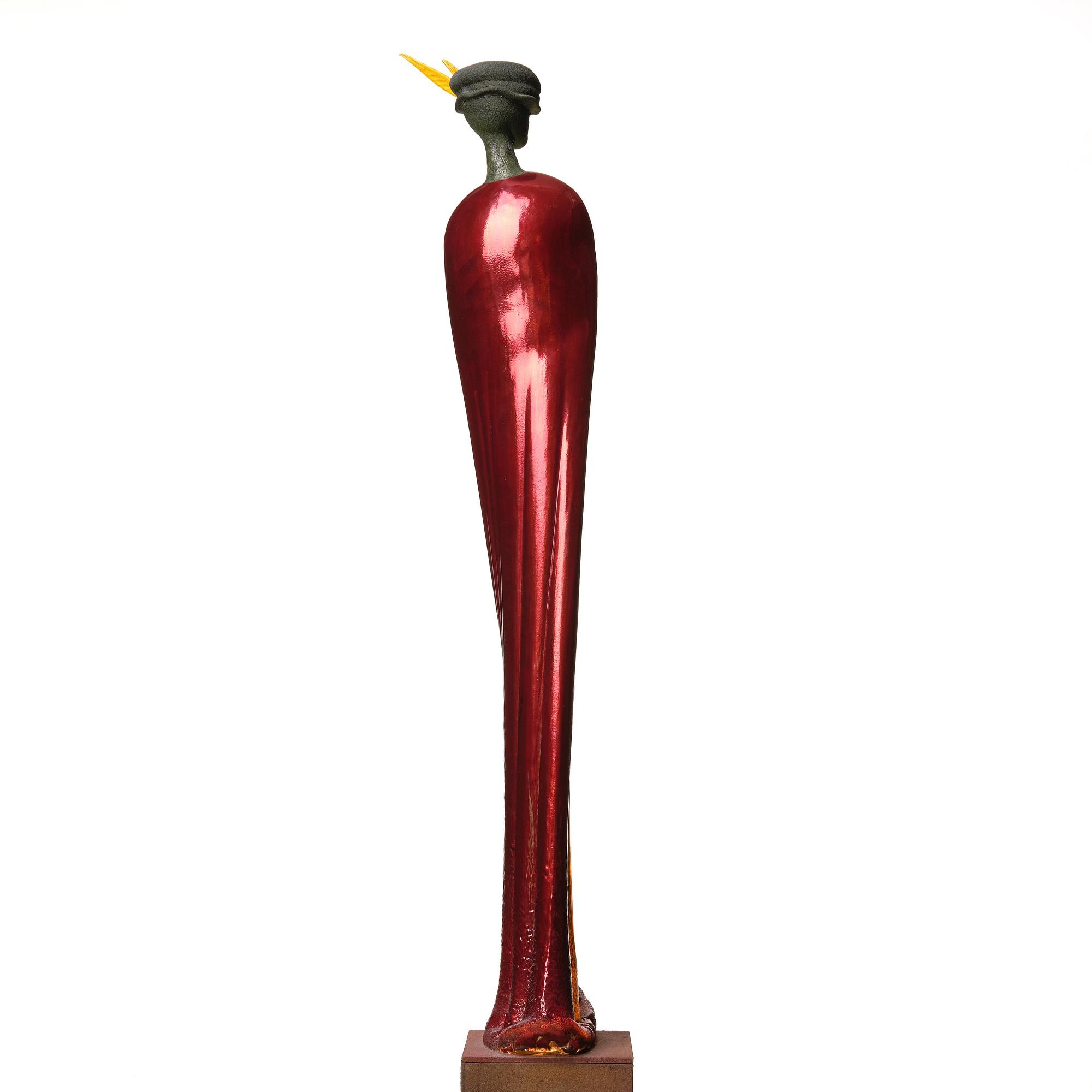 Kjell Engman, a unique glass sculpture 'Nobelman', Kosta Boda, Sweden.
