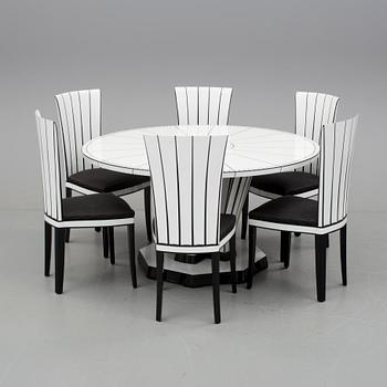 MATGRUPP, 6+1 delar, "Cranbrook", Eliel Saarinen, Adelta, Finland, formgivna 1929-30. 1900-talets andra hälft.