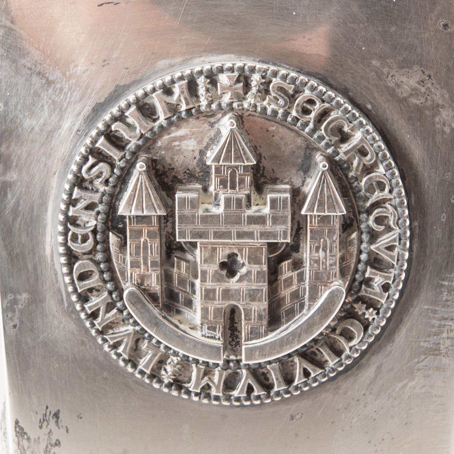 A Swedish 20th century sivler vase mark of Wiwen Nilsson Lund 1962.