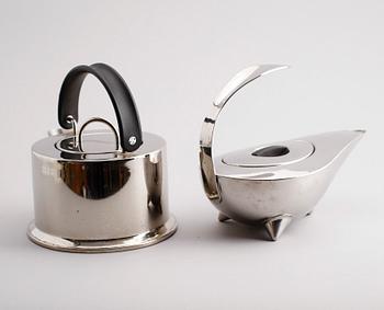 TEKANNOR, 2 st, Bodum, C Jörgensen.