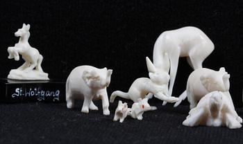 PARTI MINIATYRDJUR, 20 delar, ben.