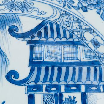 A Chinese 18th-century porcelain decorative dish, Qianlong (1736-95)..