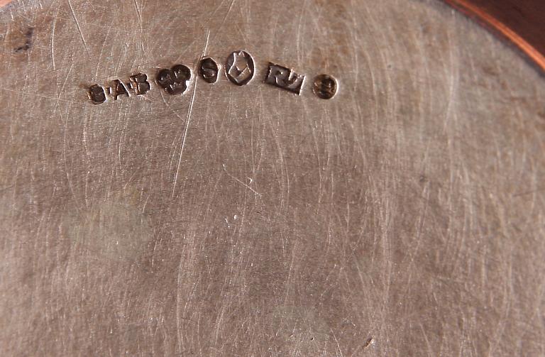 PARTI DIVERSE SILVER OCH NYSILVER, 6 delar, sent 1800-tal till tidigt 1900-tal.