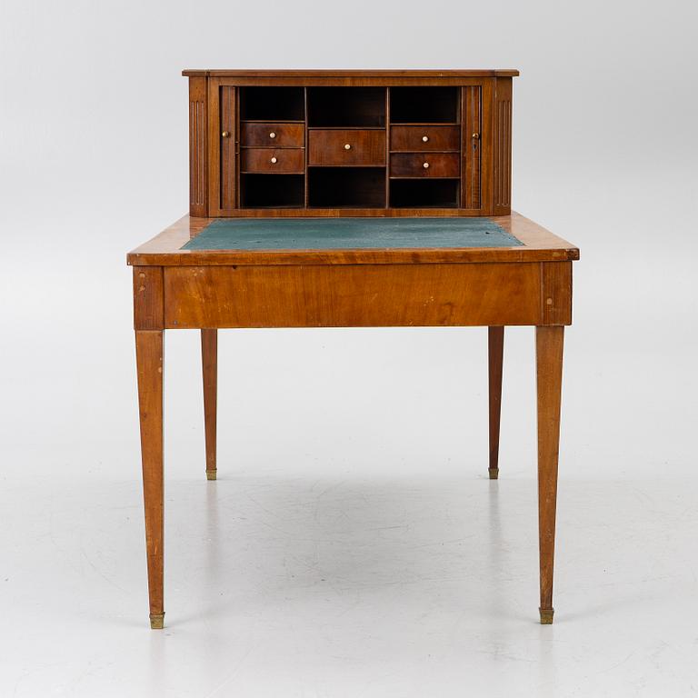 A Swedish Empire mahogany desk, first part 19th century.