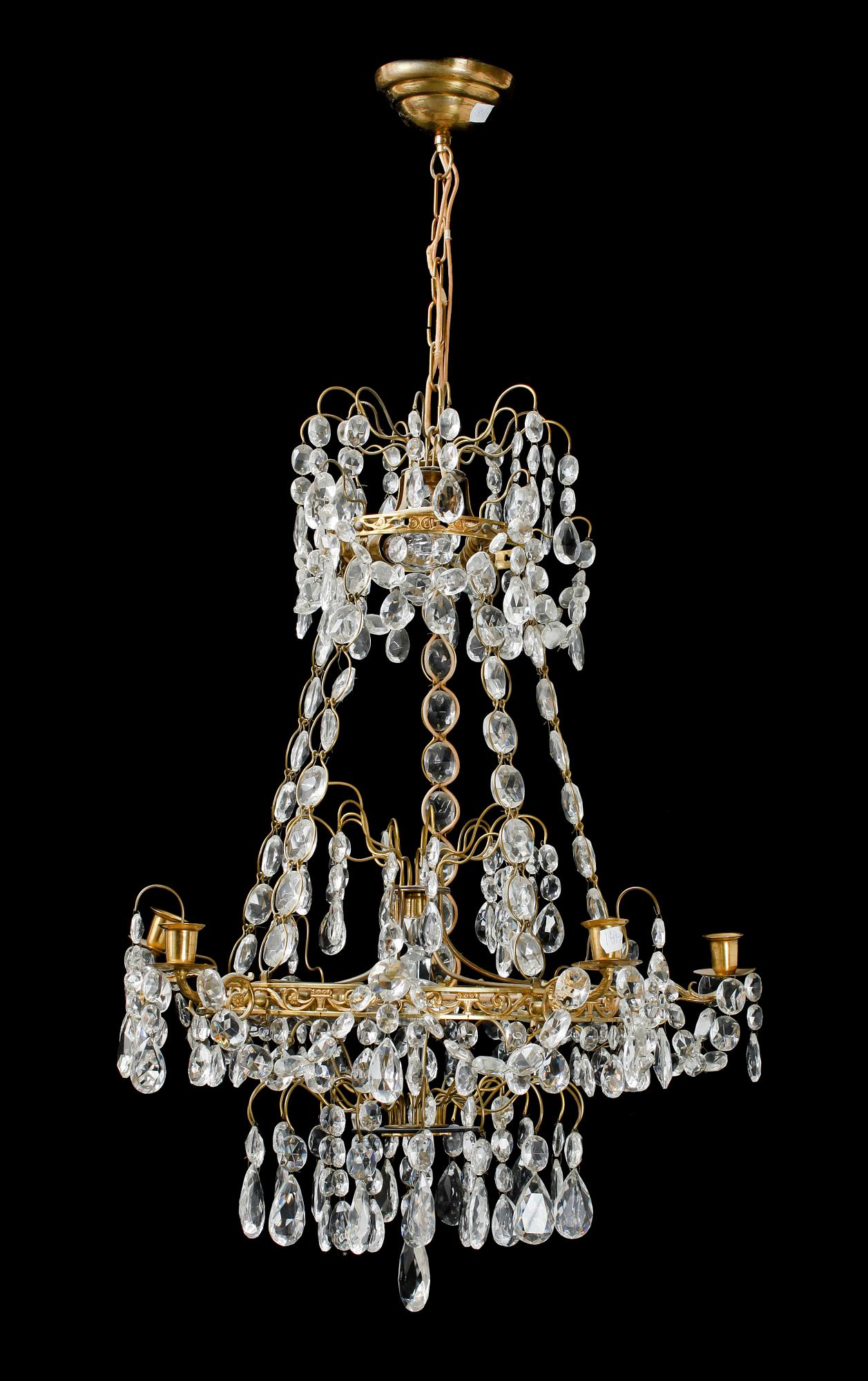 LJUSKRONA, gustaviansk stil, 1900-talets mitt. H 70.